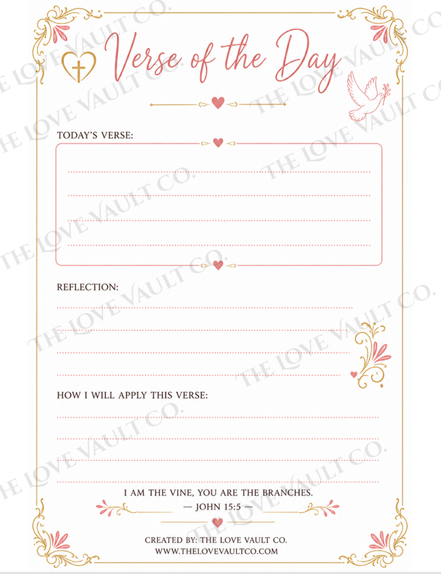 Faith Journal Printable Bundle | Bible Study, Prayer Tracker & More