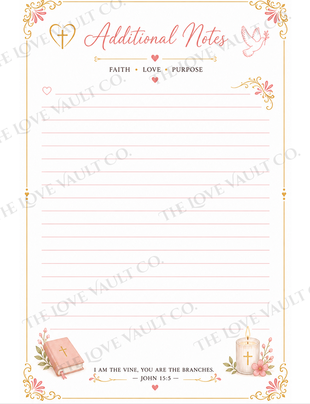 Faith Journal Printable Bundle | Bible Study, Prayer Tracker & More