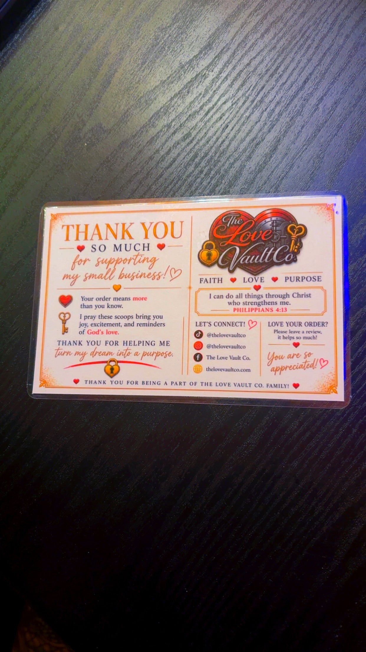 ✨ CUSTOM BUSINESS THANK YOU CARDS ✨